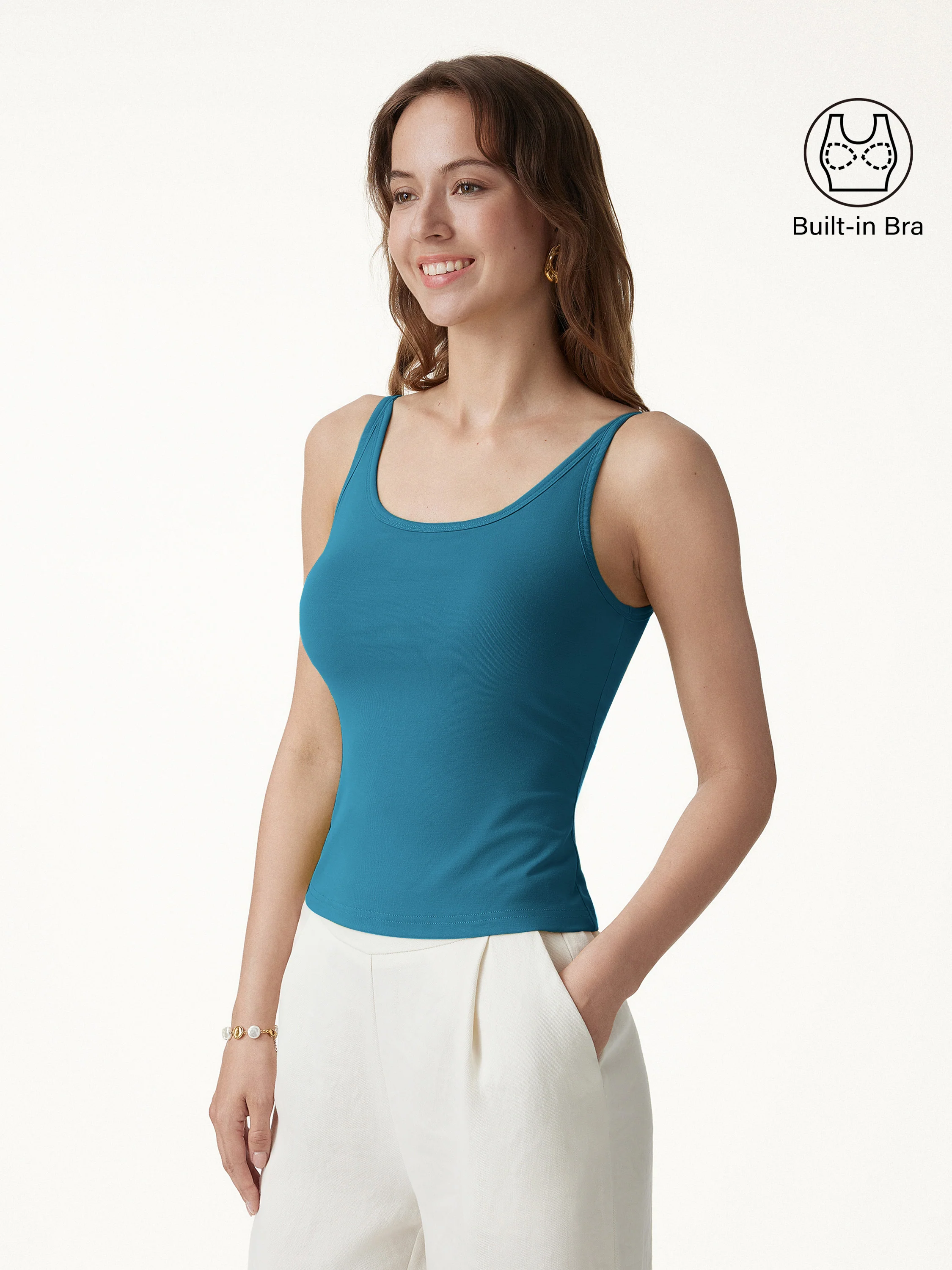 SkinKiss Scoop Neck Bra Top - Image 10