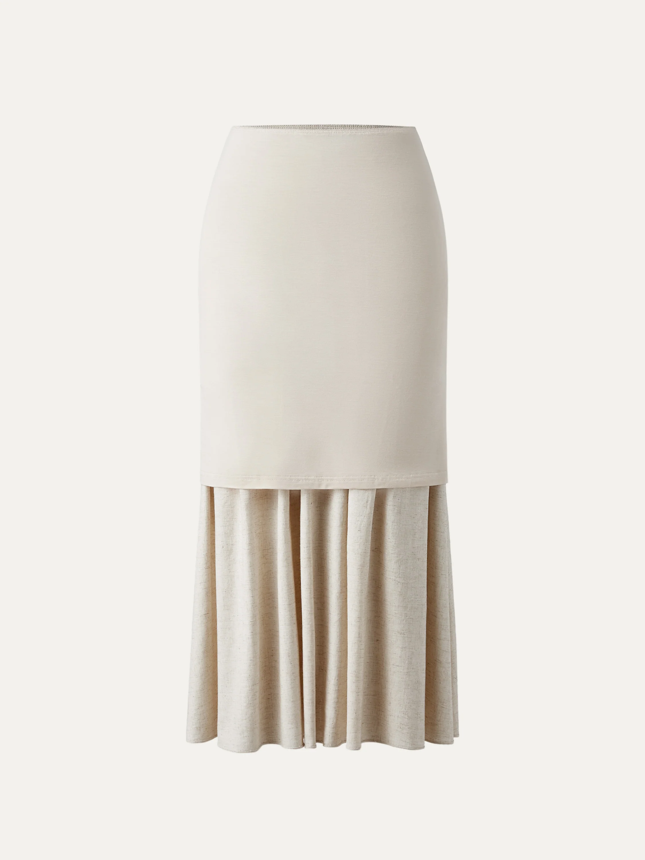 European Linen Smocked Waist Skirt with Pockets - Image 6