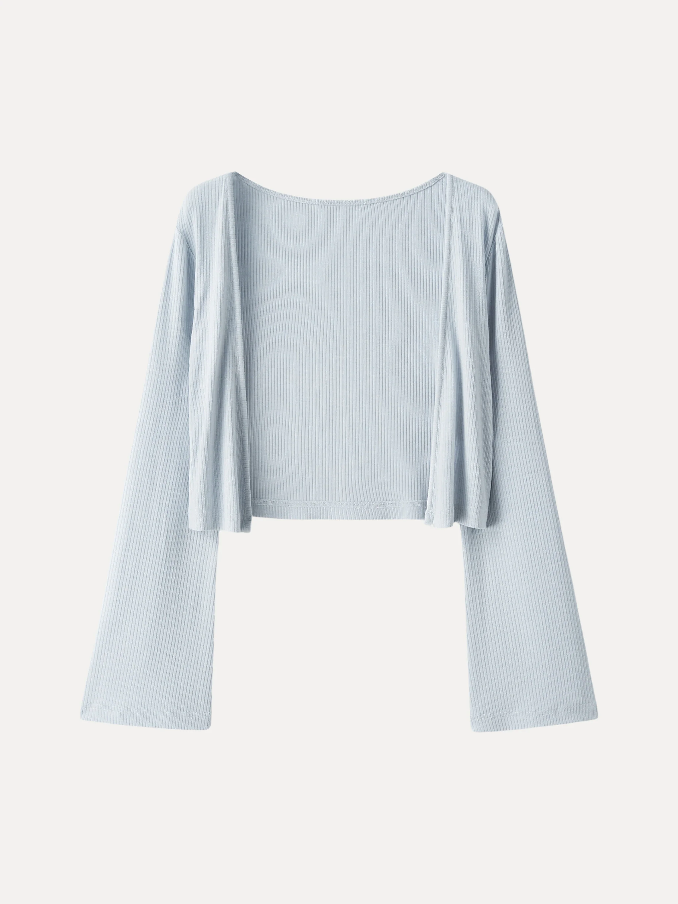 Soft Bell Sleeve Cropped Cardigan - Image 6