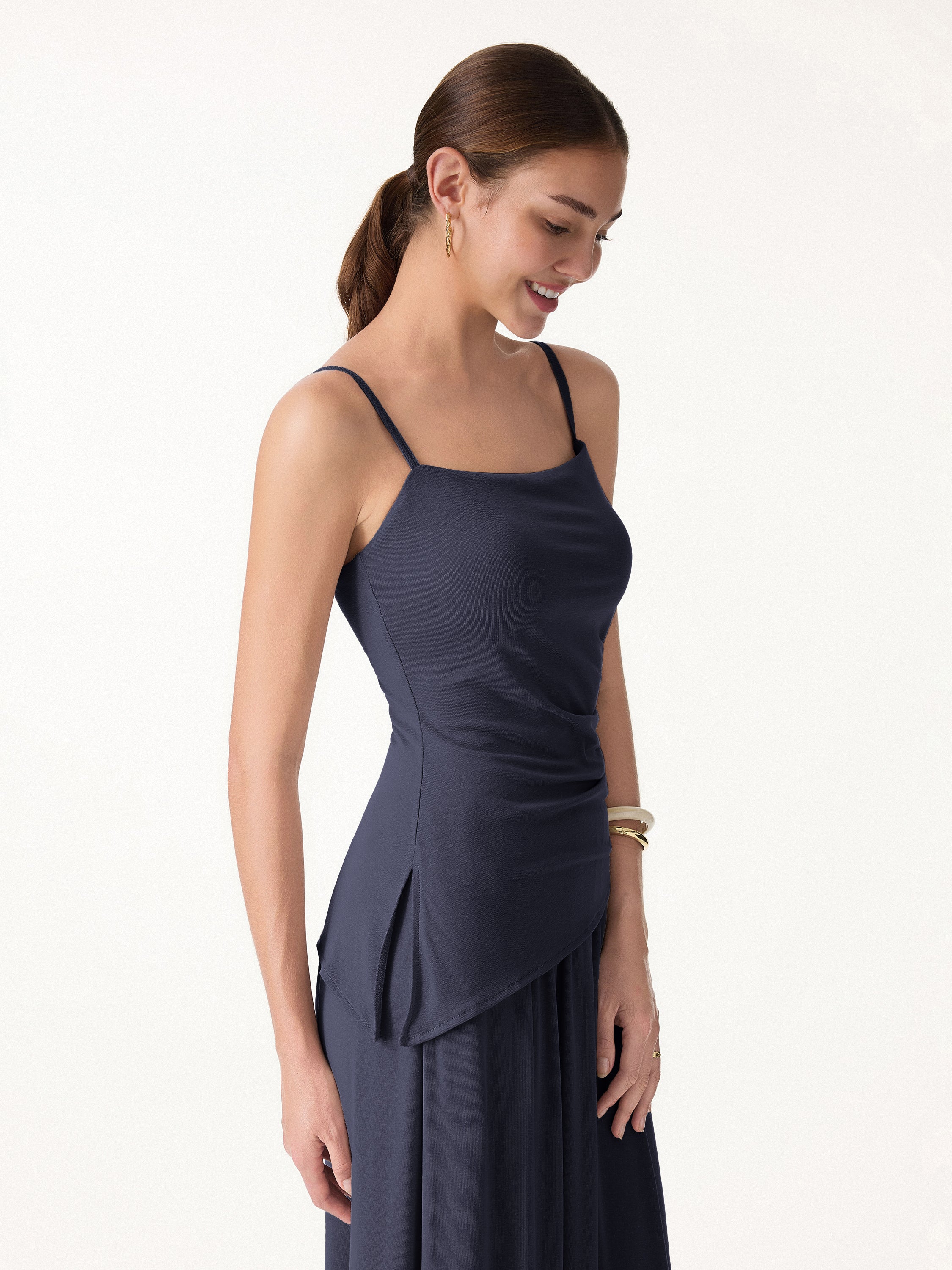 Spaghetti Bra Top with Side Slit - Image 10
