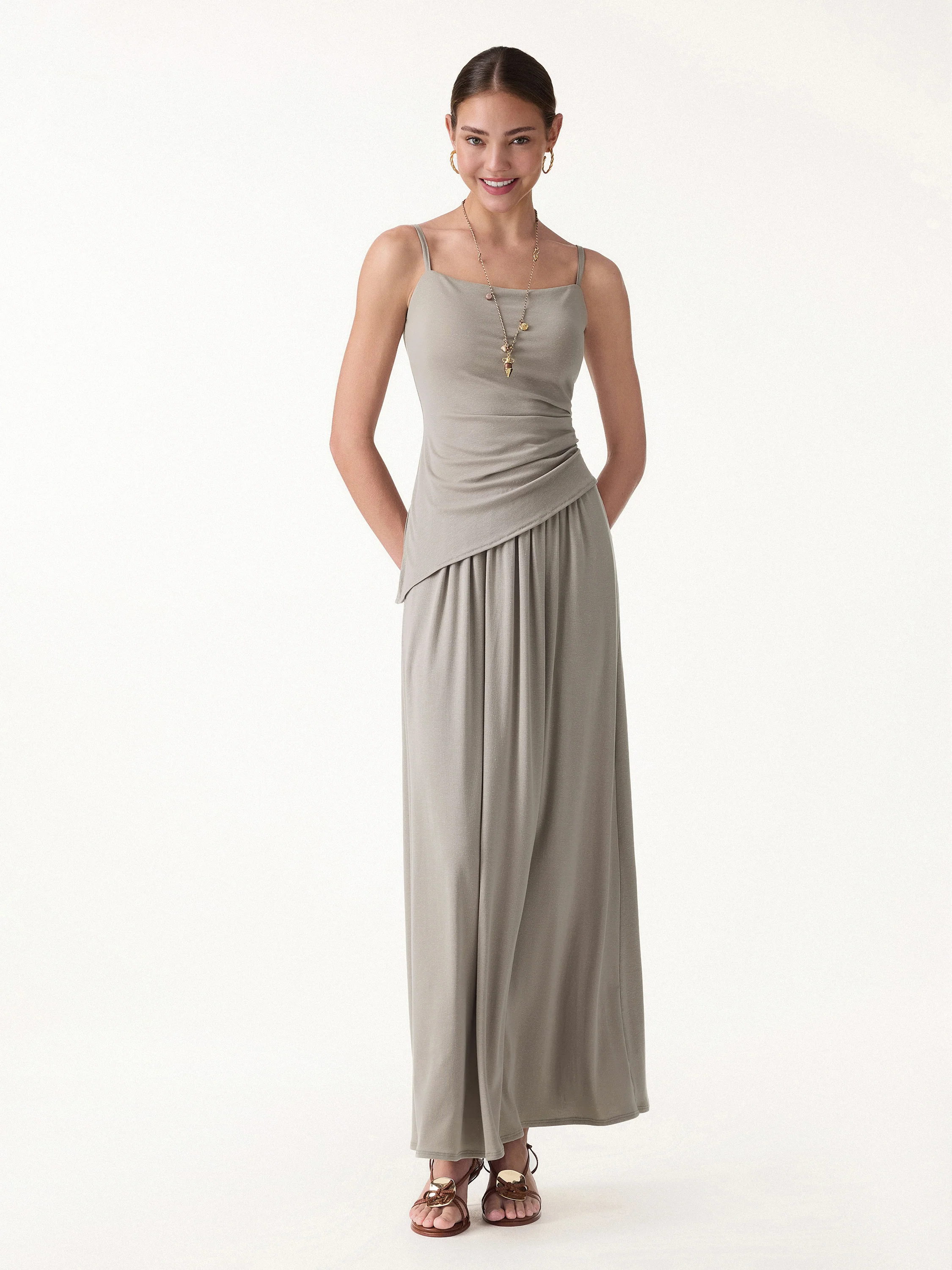 Spaghetti Bra Top with Side Slit - Image 3