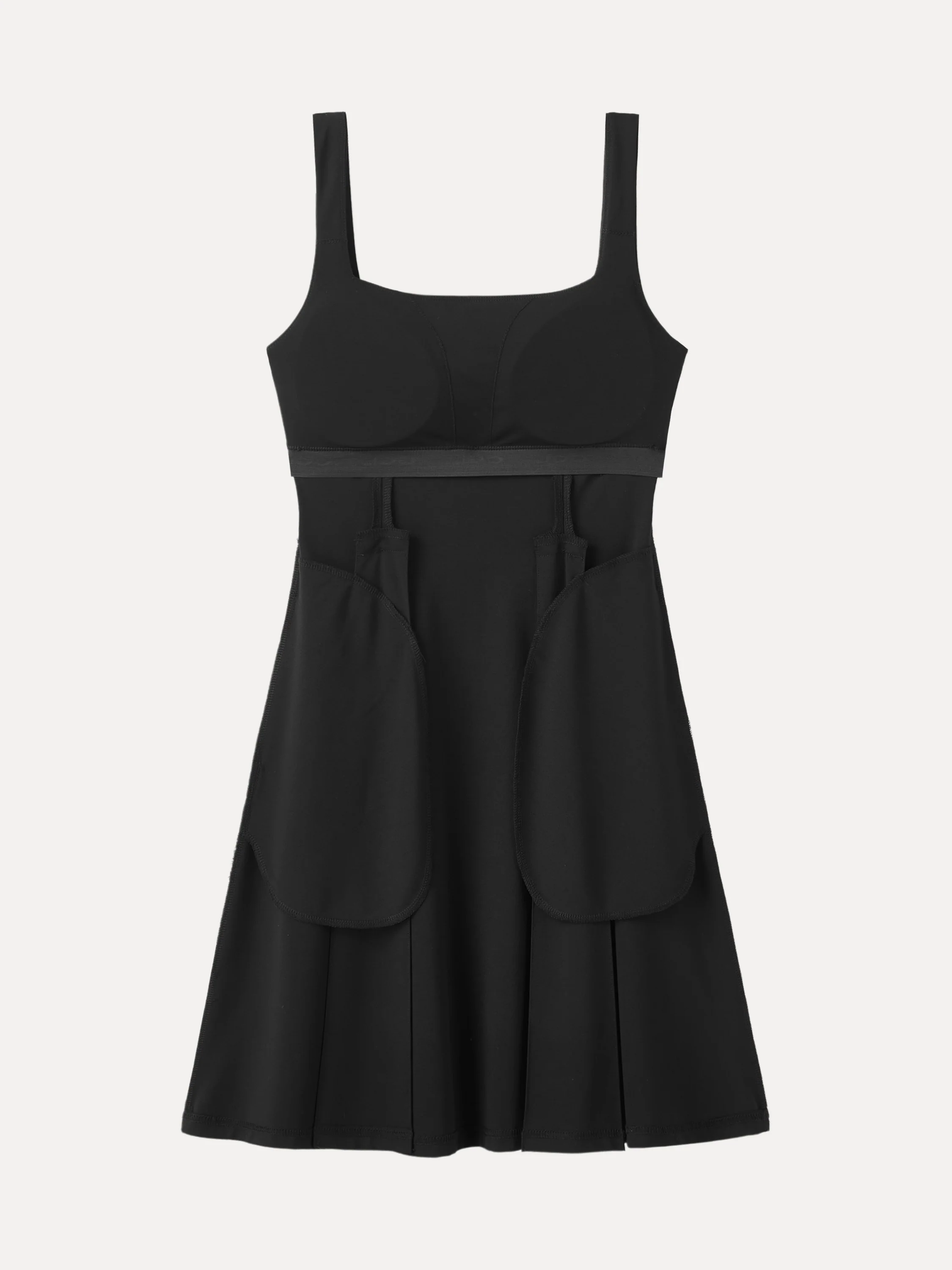 Square Neck Fit-and-flare Mini Bra Dress - Image 7