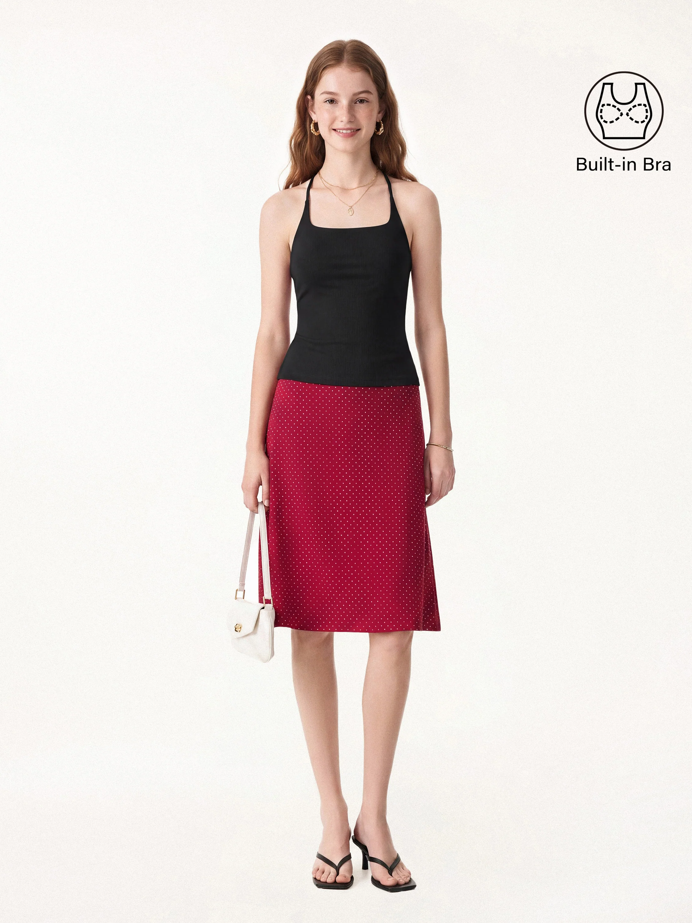 Square Neck Spaghetti Bra Tank - Image 13