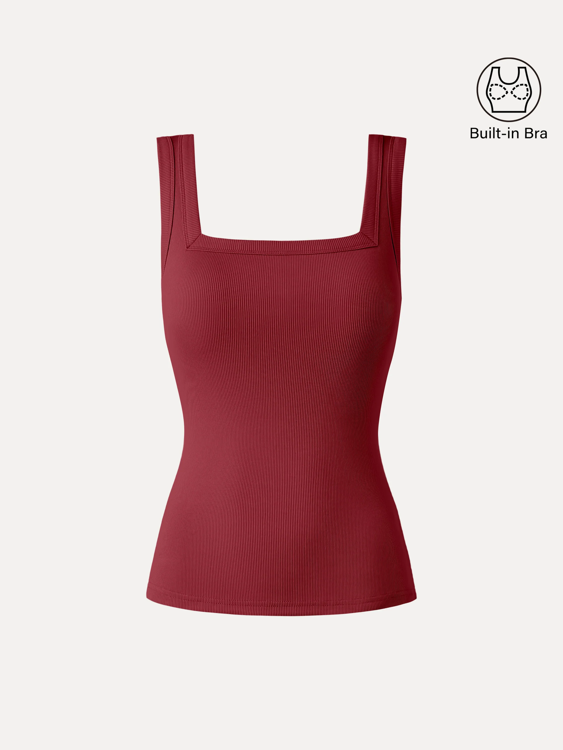 Slinky Square Open-Back Bra Tank Top - Image 17