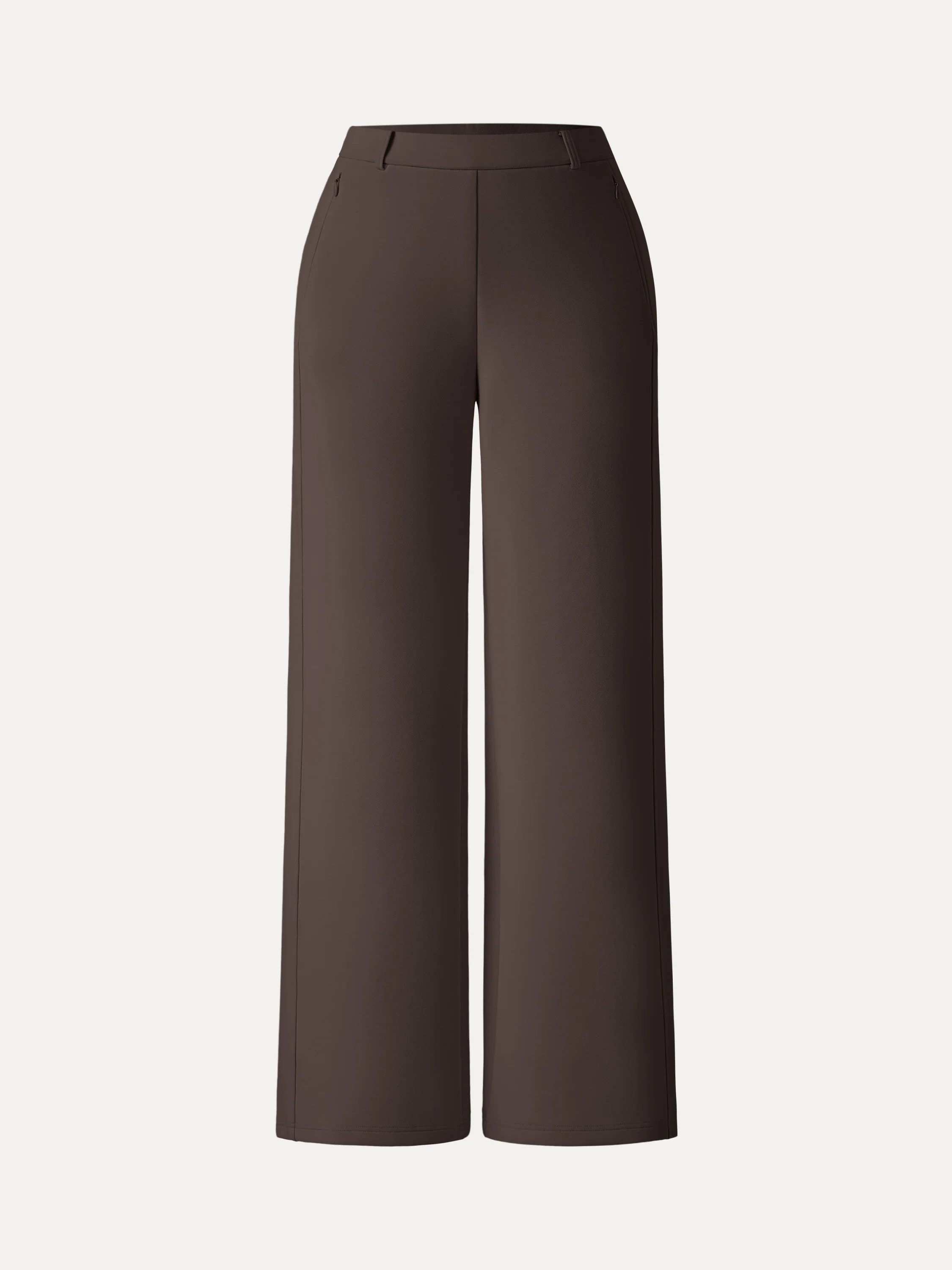 Stretch Cotton Blend Slimming High Rise Wide Leg Pant - Image 11