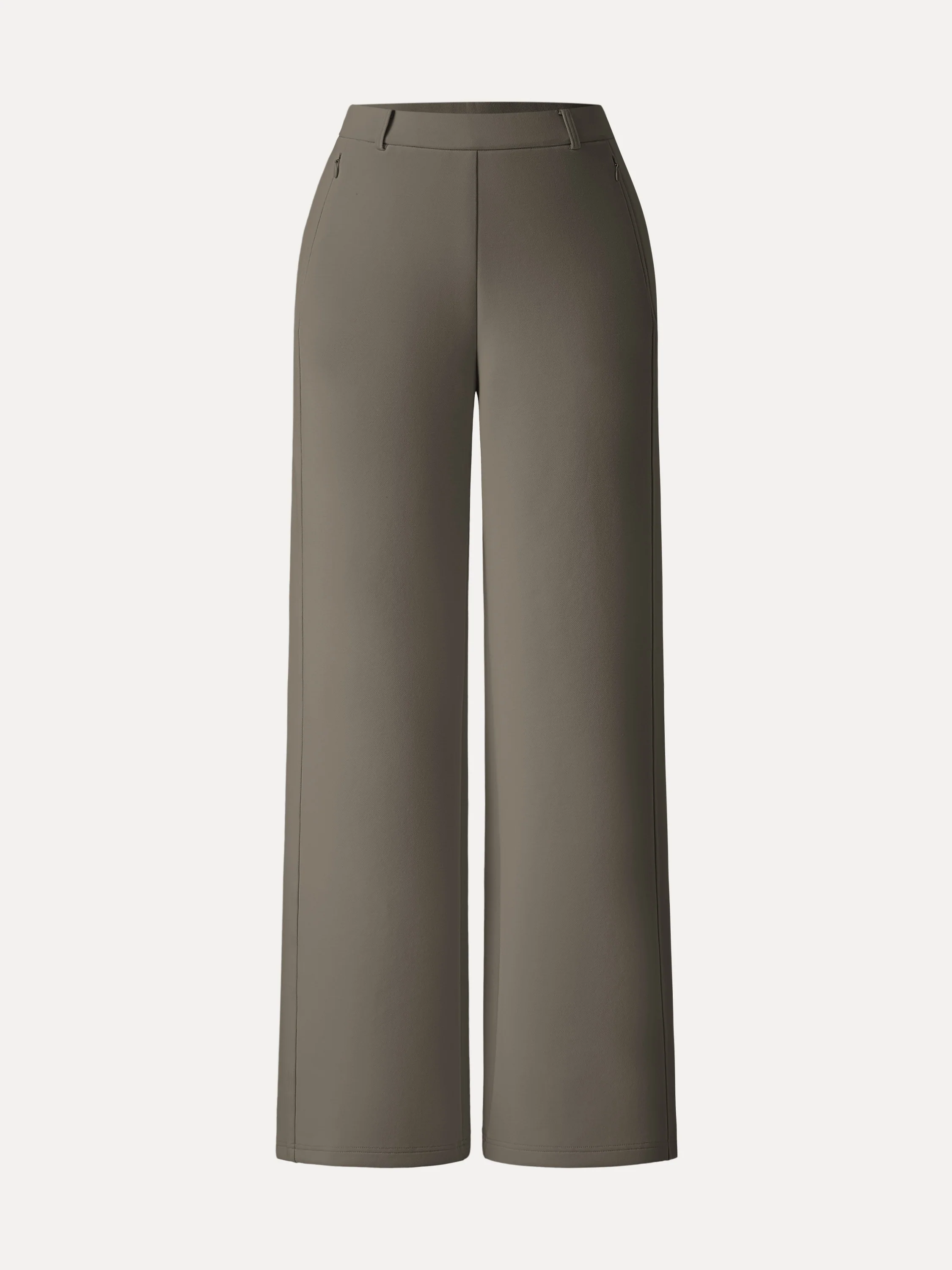 Stretch Cotton Blend Slimming High Rise Wide Leg Pant - Image 7