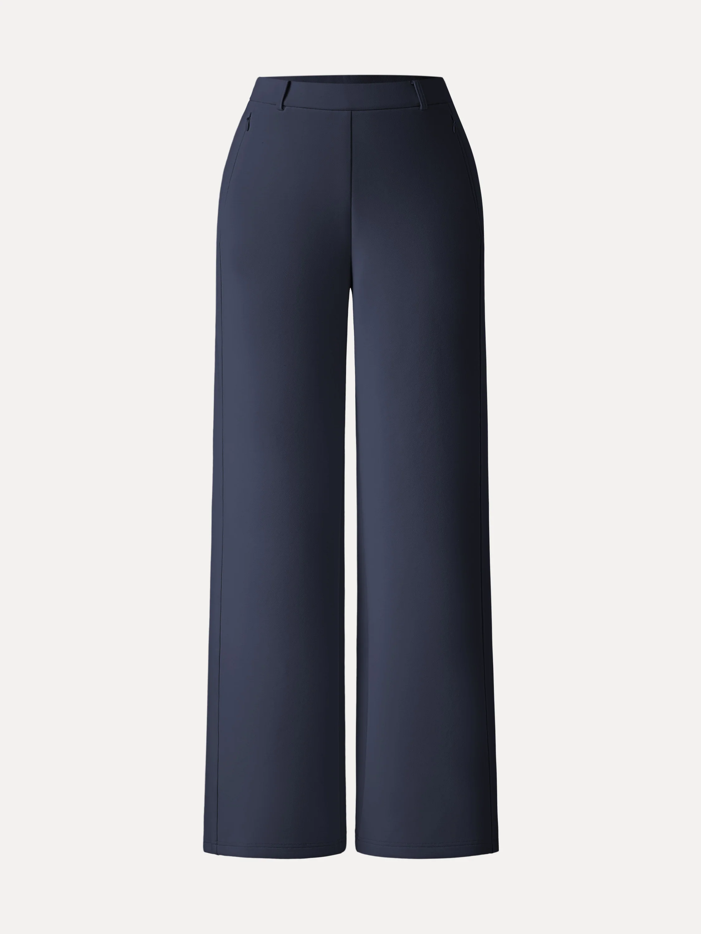 Stretch Cotton Blend Slimming High Rise Wide Leg Pant - Image 9