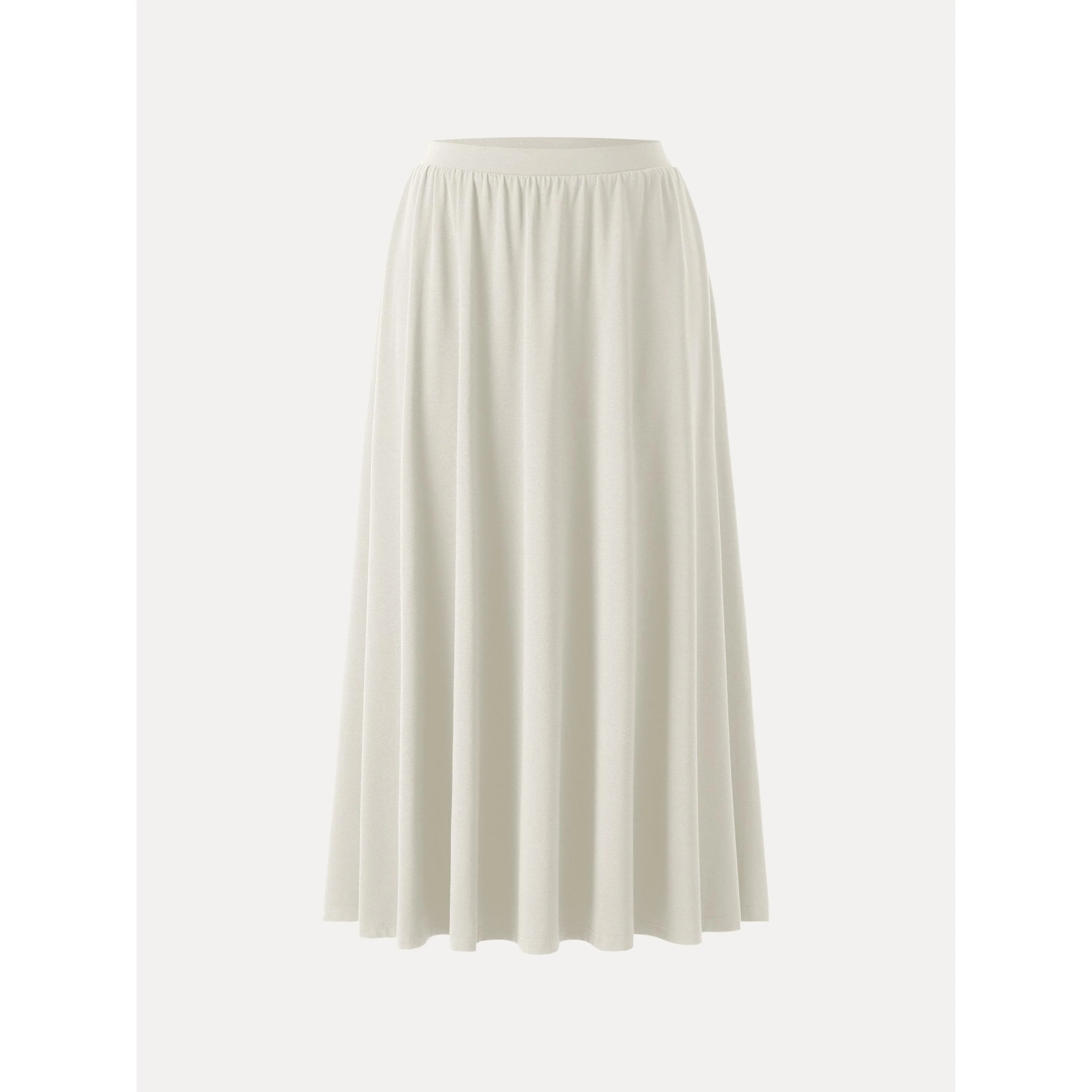Stretch Cotton Maxi Umbrella Skirt with Pockets - Image 11