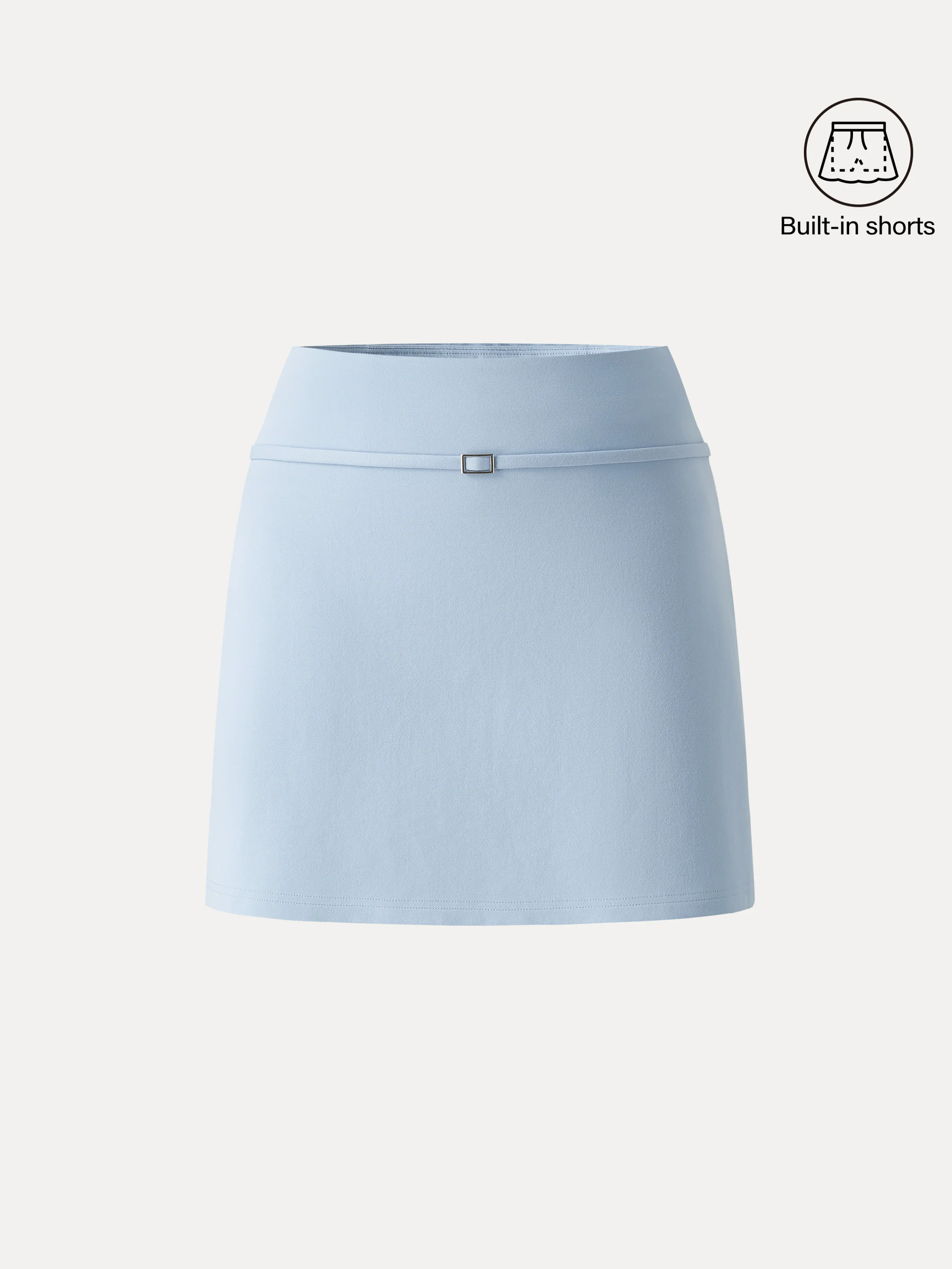 Stretch Ponte A-Line Mini Skort - Image 7