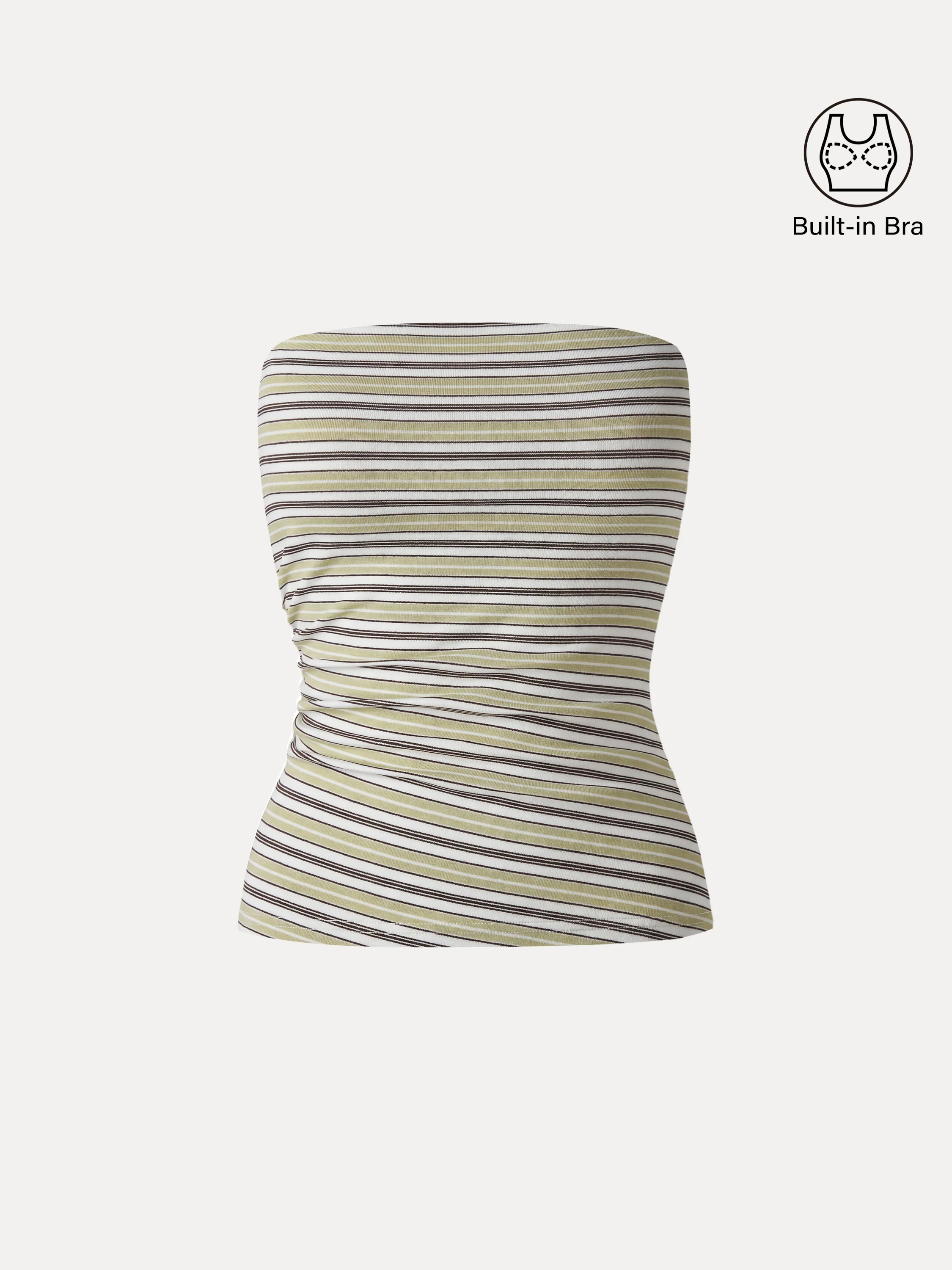Striped Bra Tube Top - Image 8