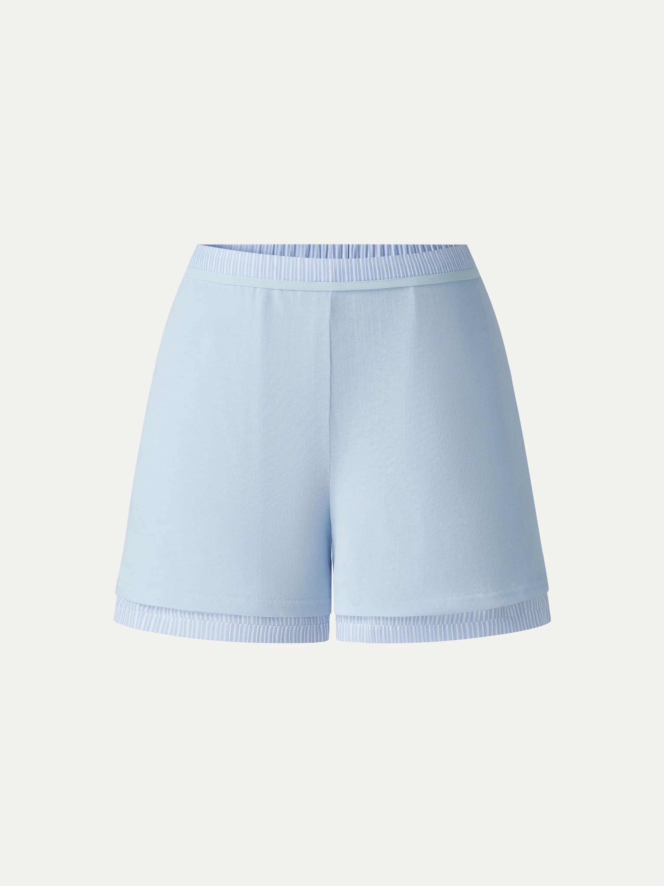 Striped Poplin High-Rise A-Line Shorts with Pockets - Image 6