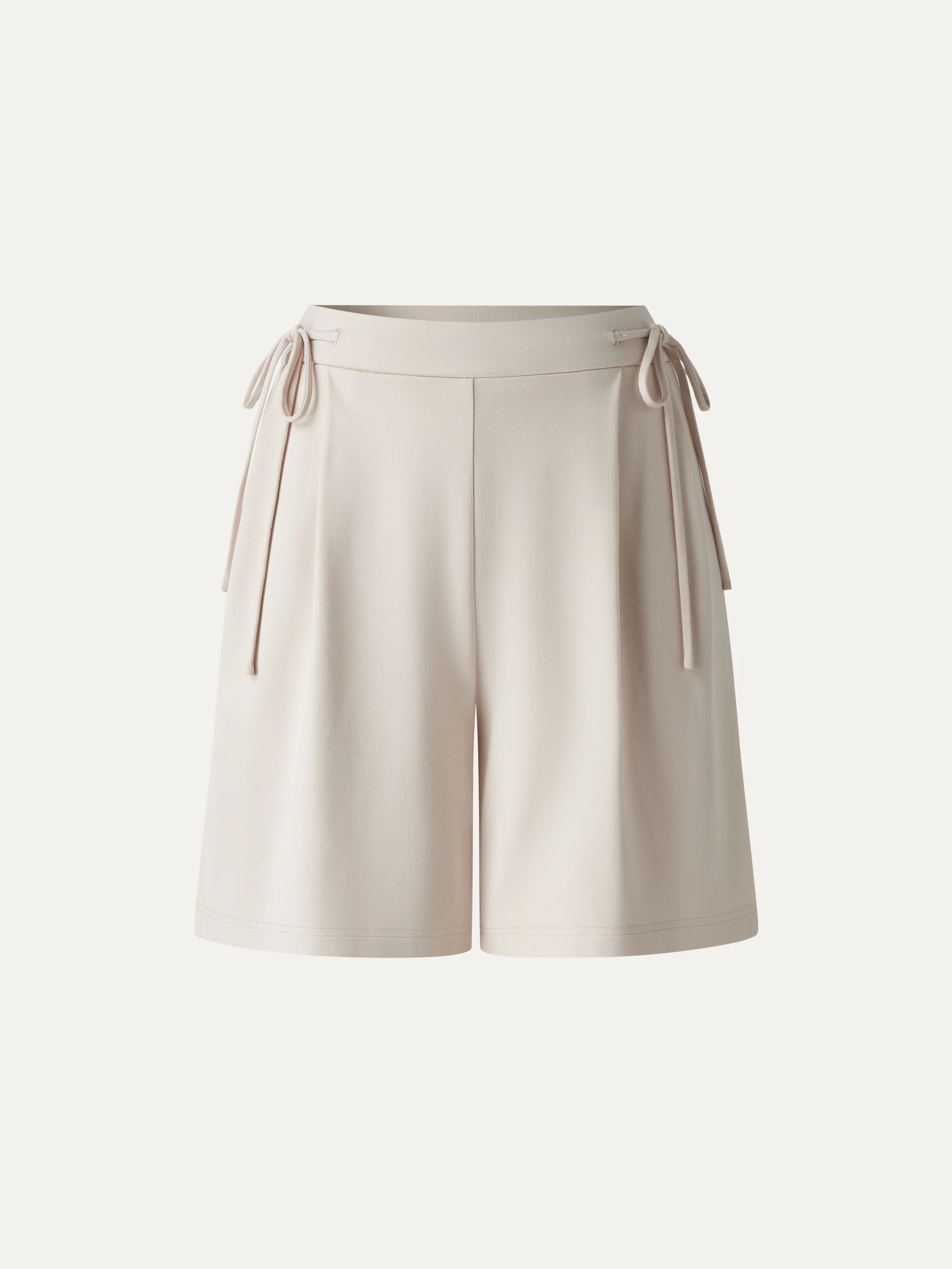 Summer Ponte Drawstring Shorts with Pockets - Image 7