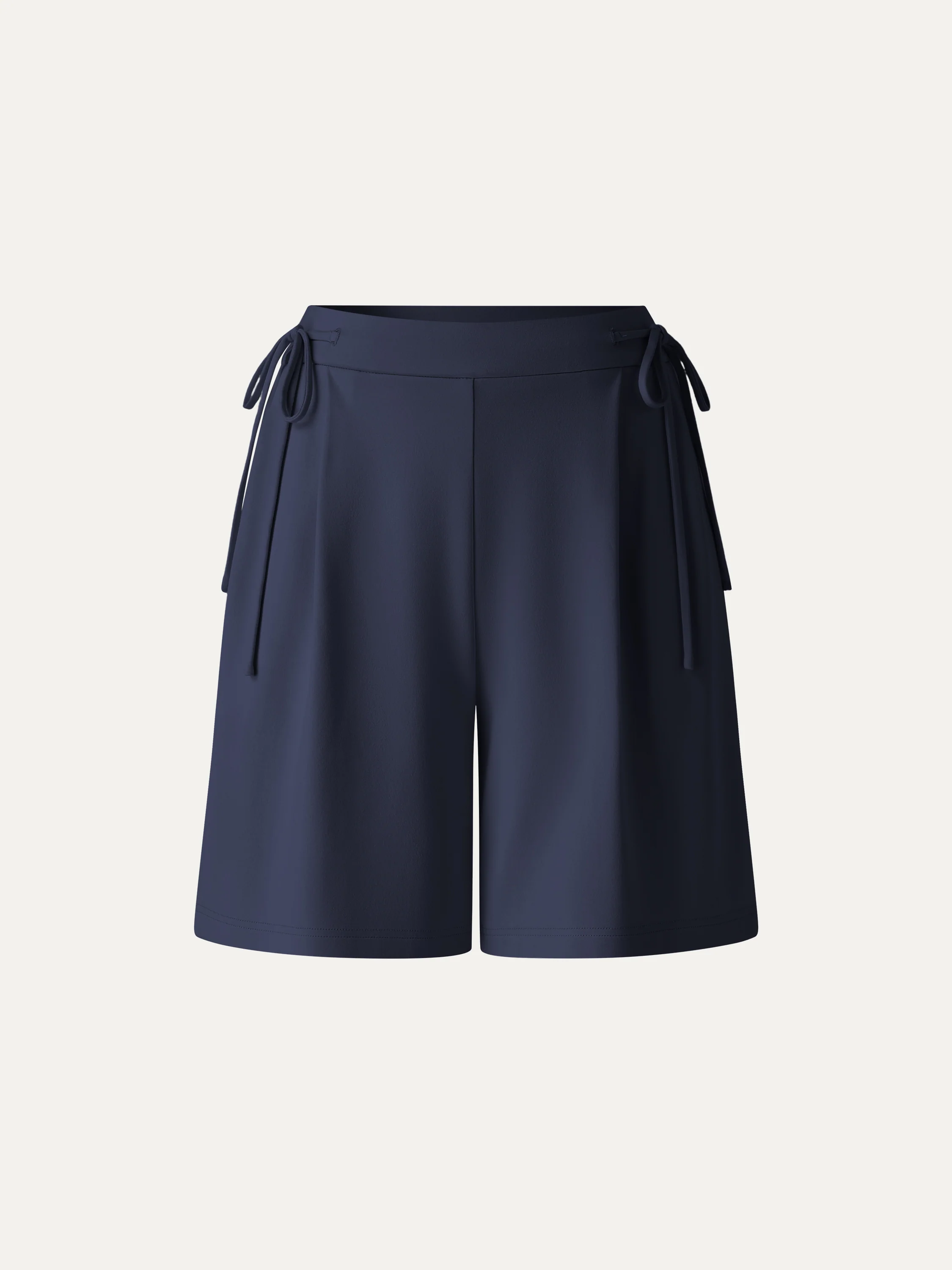 Summer Ponte Drawstring Shorts with Pockets - Image 9