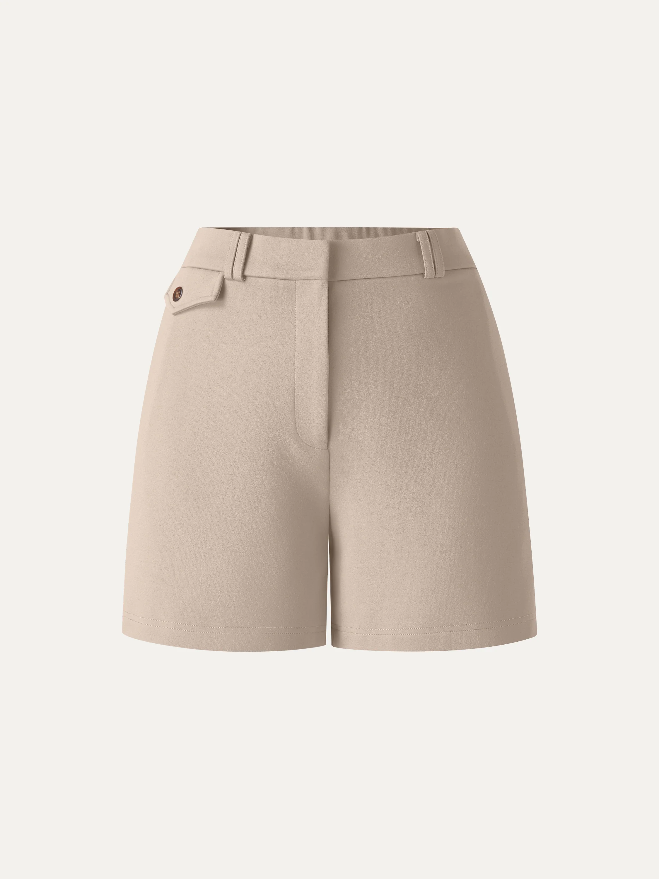 Summer Ponte High Rise Shorts with Pockets - Image 9