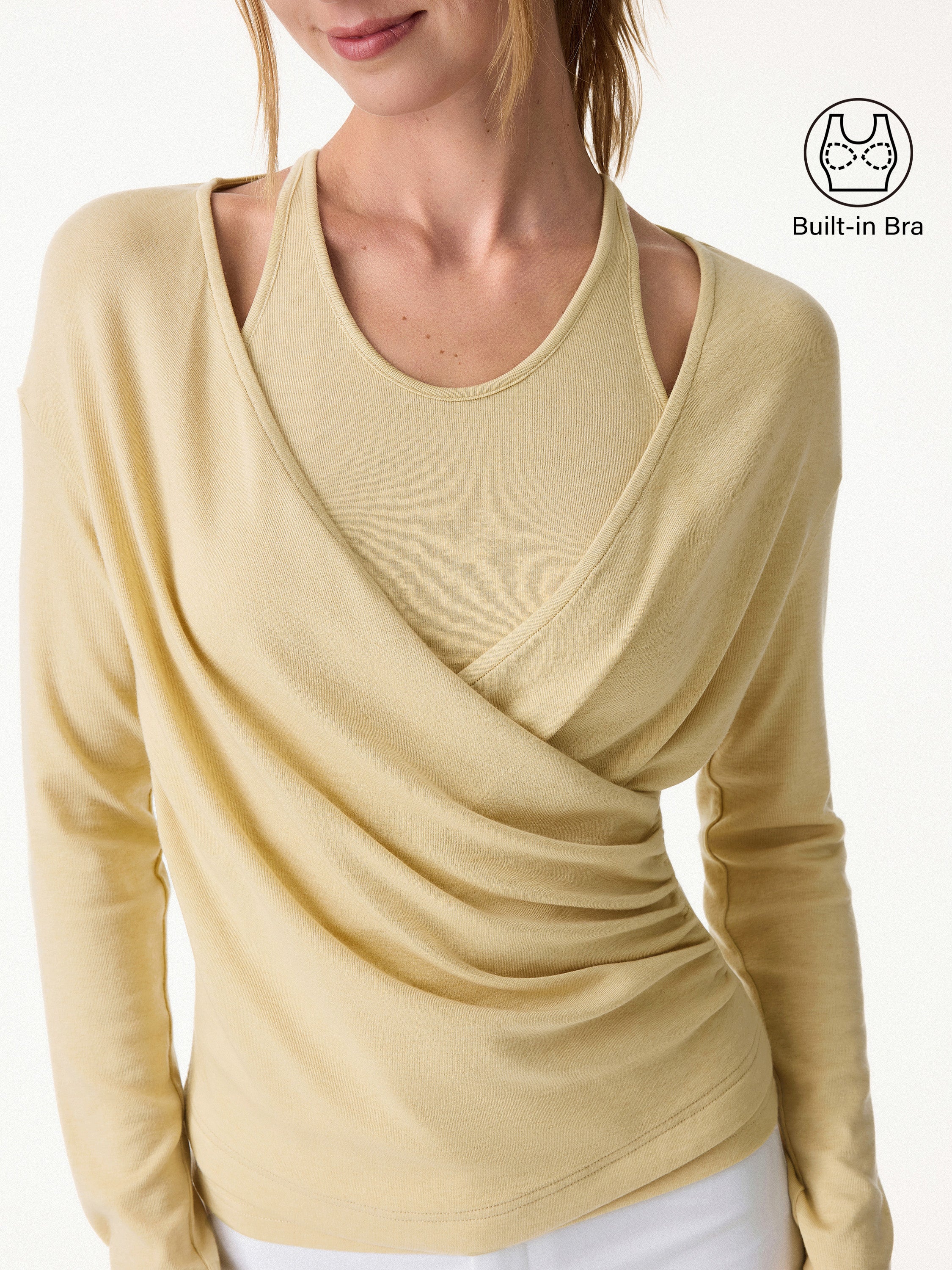 Two-Piece Set Cami with Surplice Ruched Top - Image 4