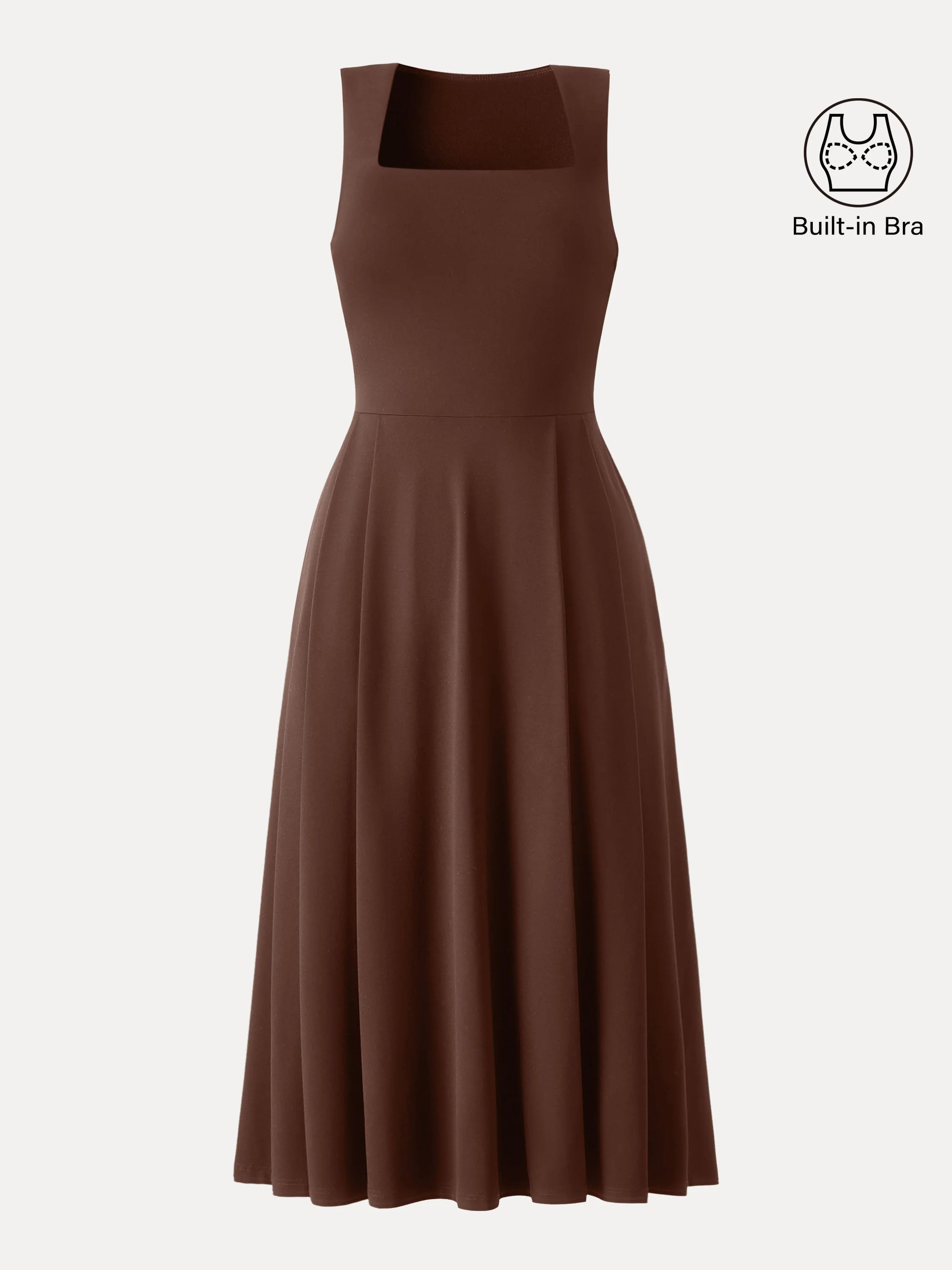 The Anytime Little Black Bra Dress with Pockets - Image 13