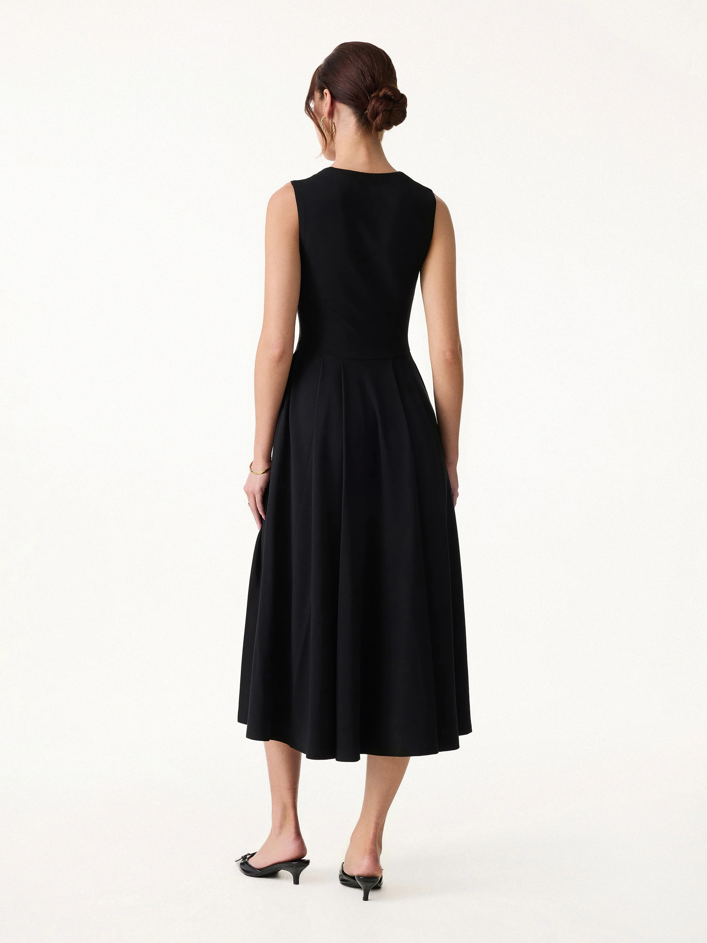 The Anytime Little Black Bra Dress with Pockets - Image 3