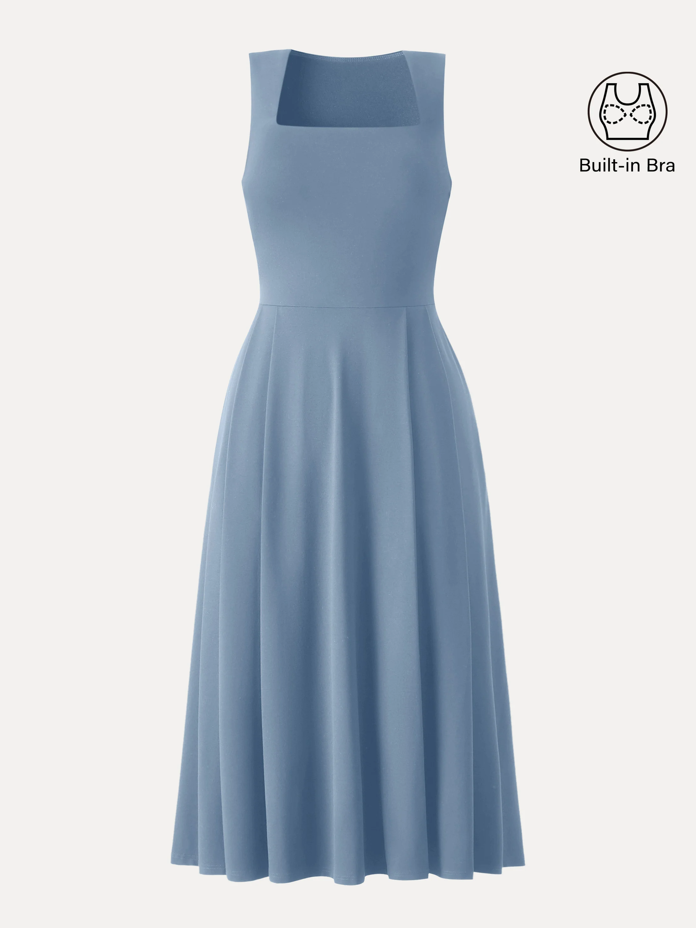 The Anytime Little Black Bra Dress with Pockets - Image 7