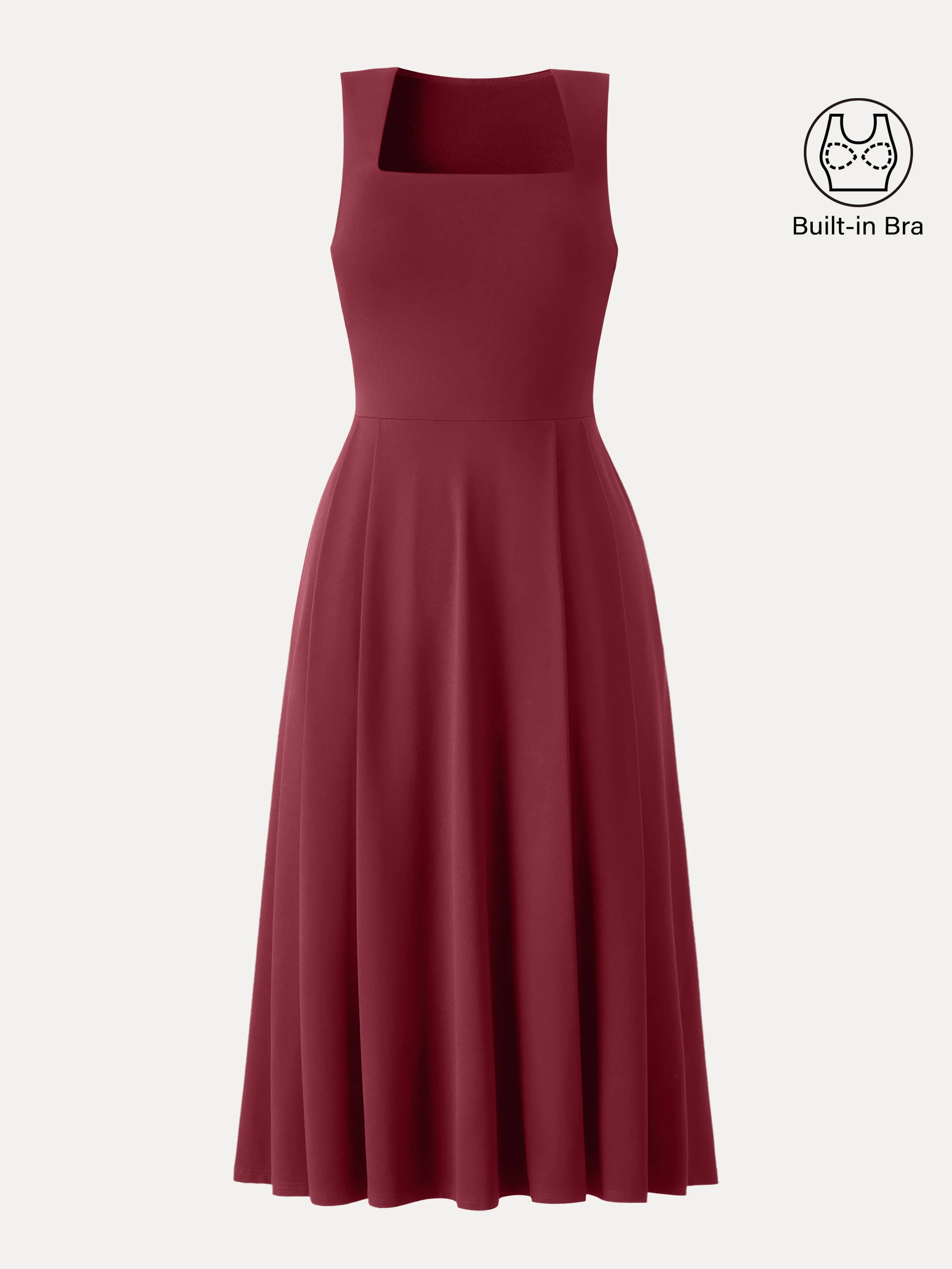 The Anytime Little Black Bra Dress with Pockets - Image 8