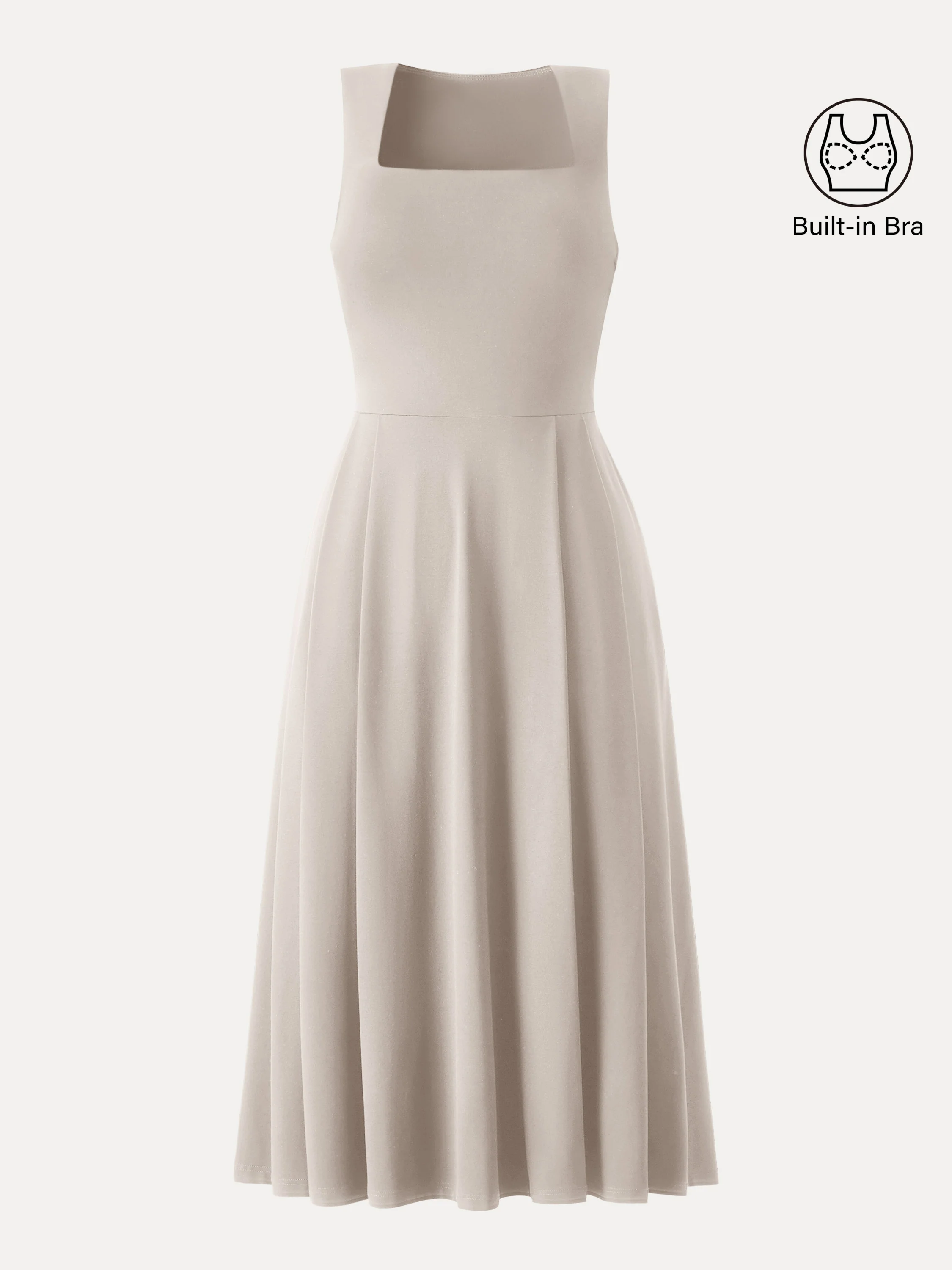 The Anytime Little Black Bra Dress with Pockets - Image 9