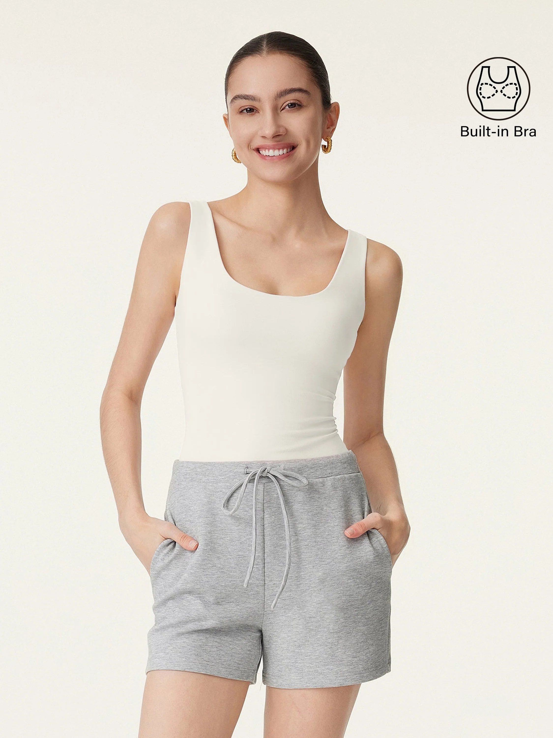 U-neck New Airy Bra Tank