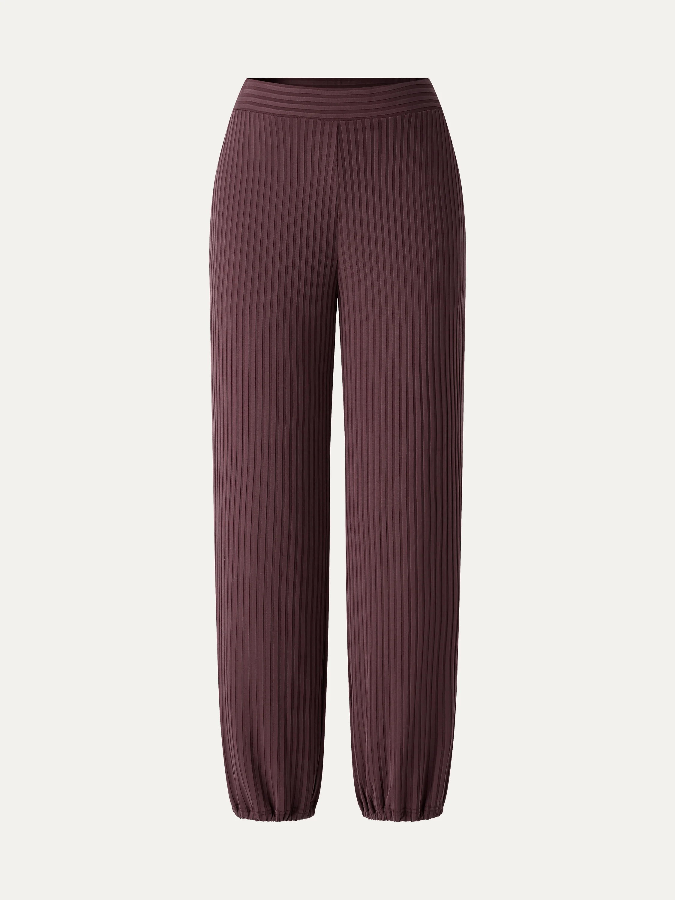 Wrinkle-Free Ultra-soft Mid-Rise Cropped Lounge Pants with Pockets - Image 6
