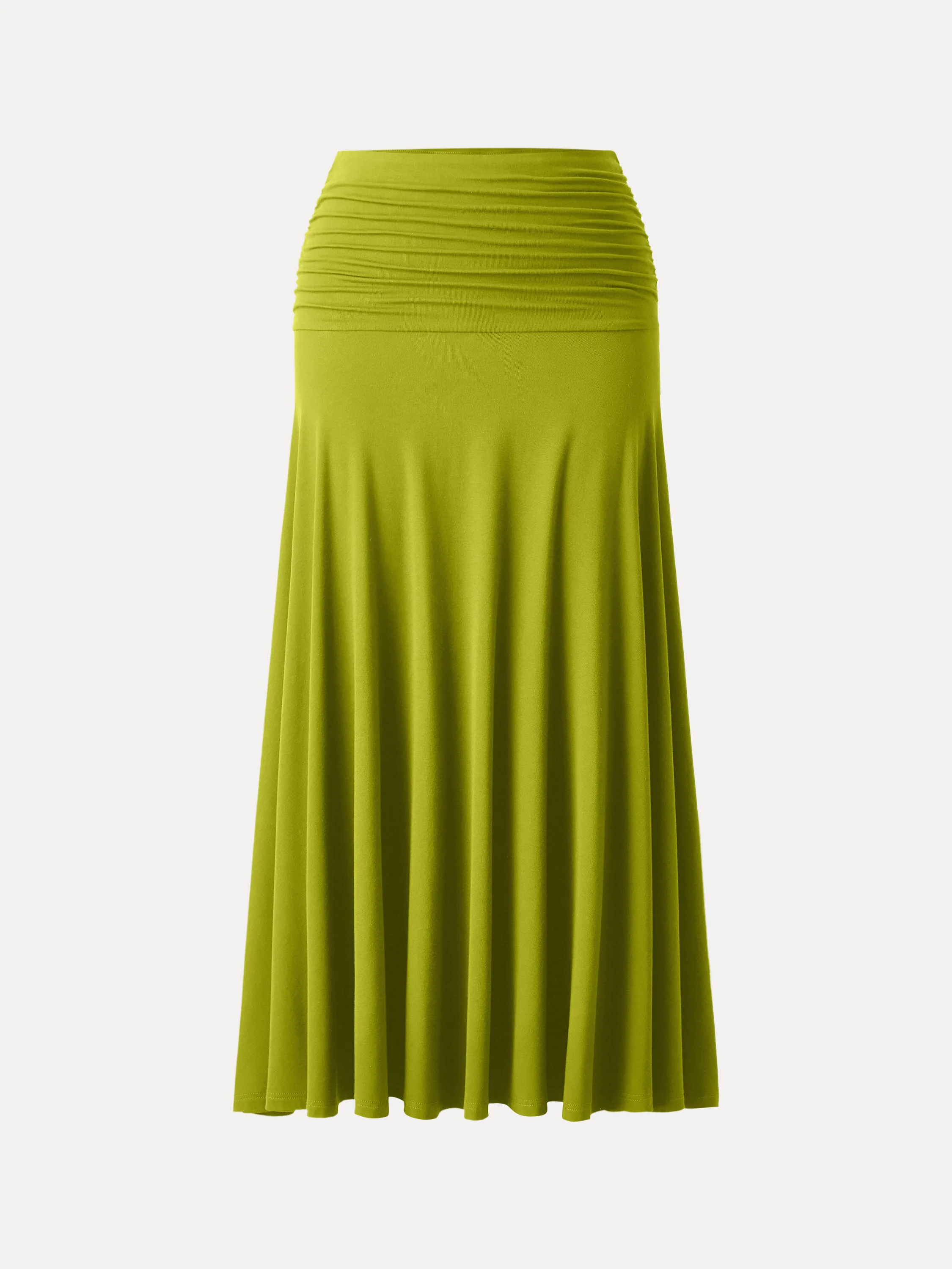 Ultrasoft Mid Rise A-line Ruched Maxi Skirt - Image 6