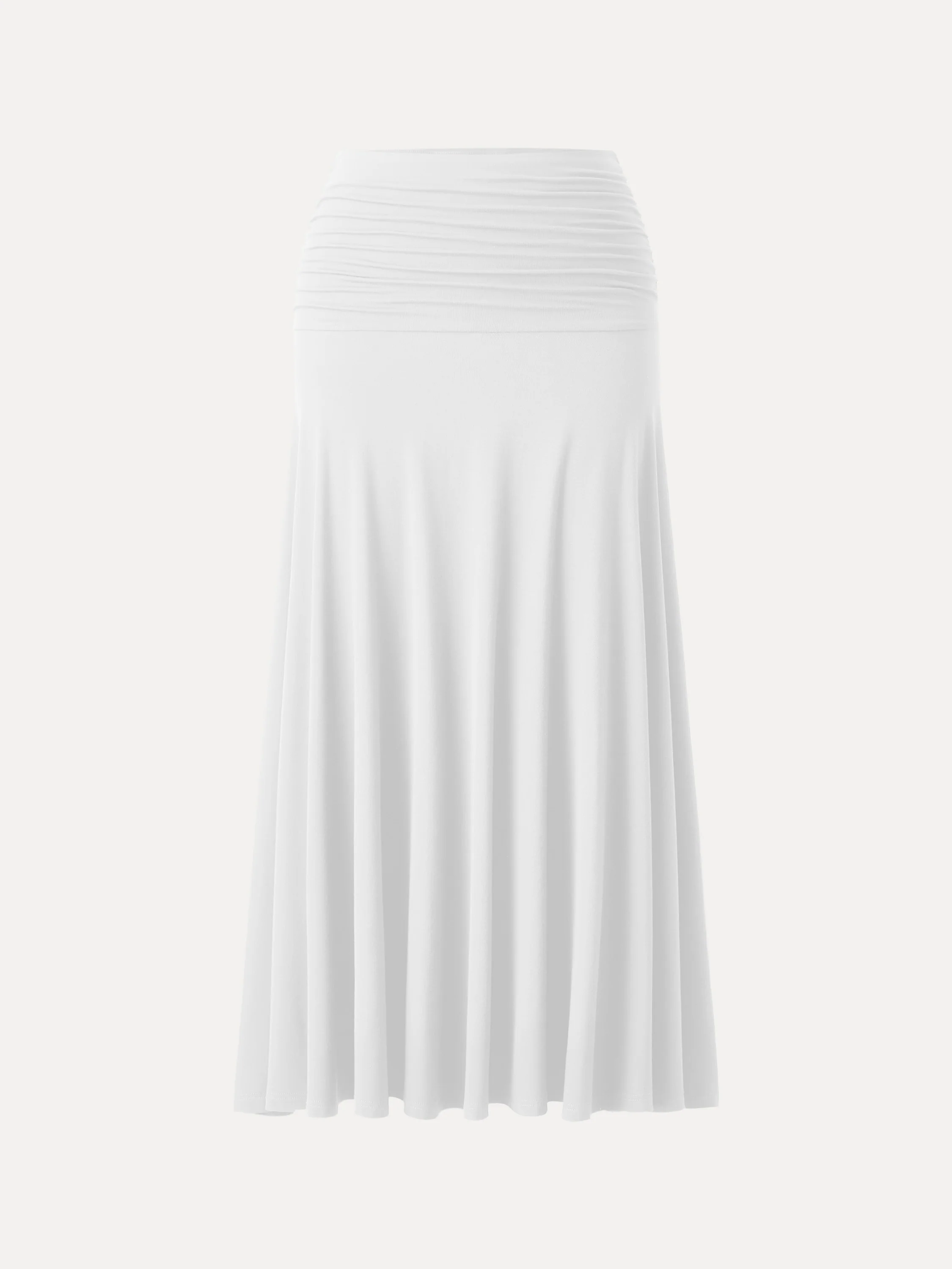 Ultrasoft Mid Rise A-line Ruched Maxi Skirt - Image 9