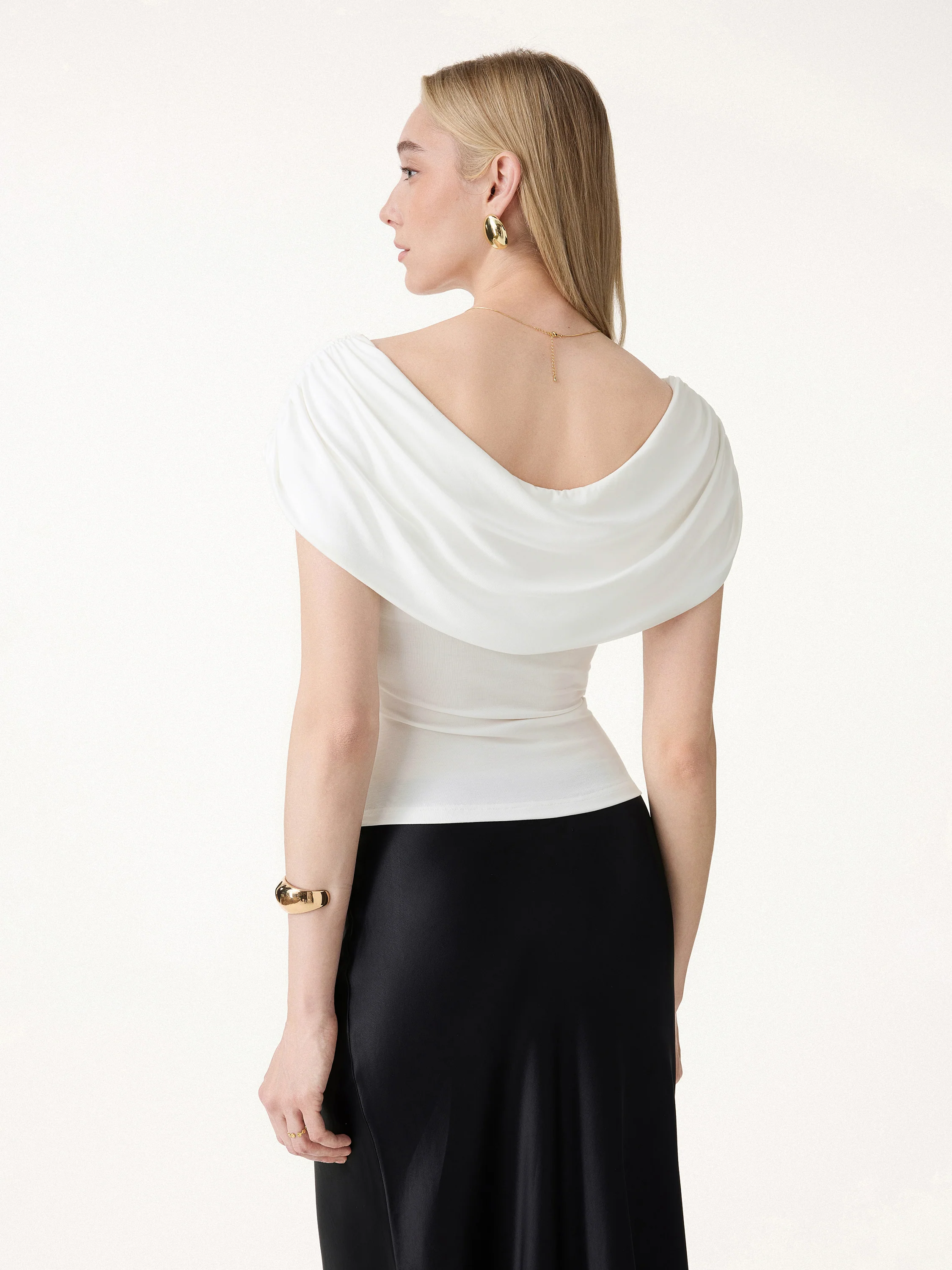 UltraSoft SkinKiss Draped U-Neck Ruched Bra Top - Image 5
