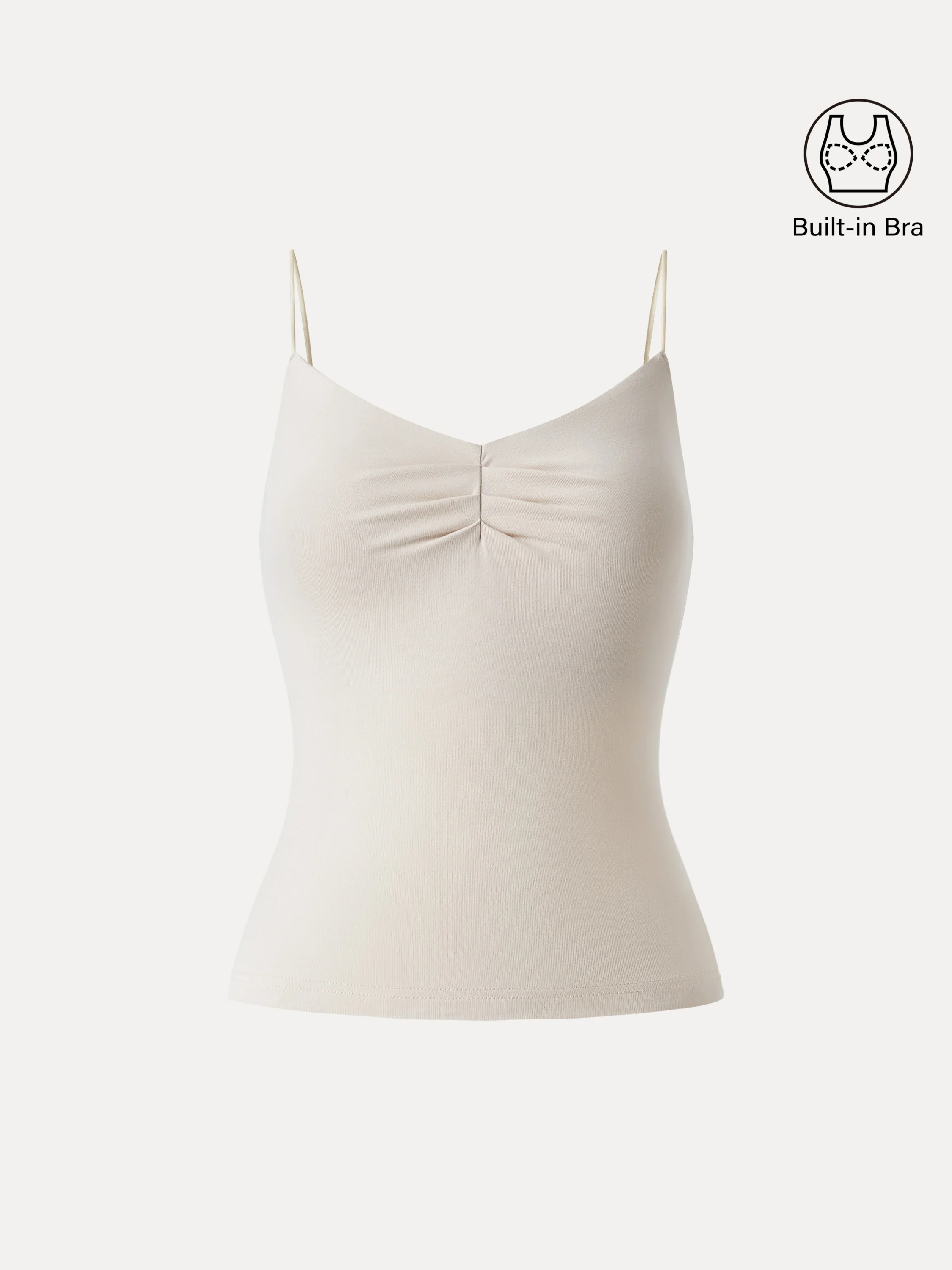 Ultrasoft Sweetheart Neck Front Tucked Spaghetti Brami - Image 7
