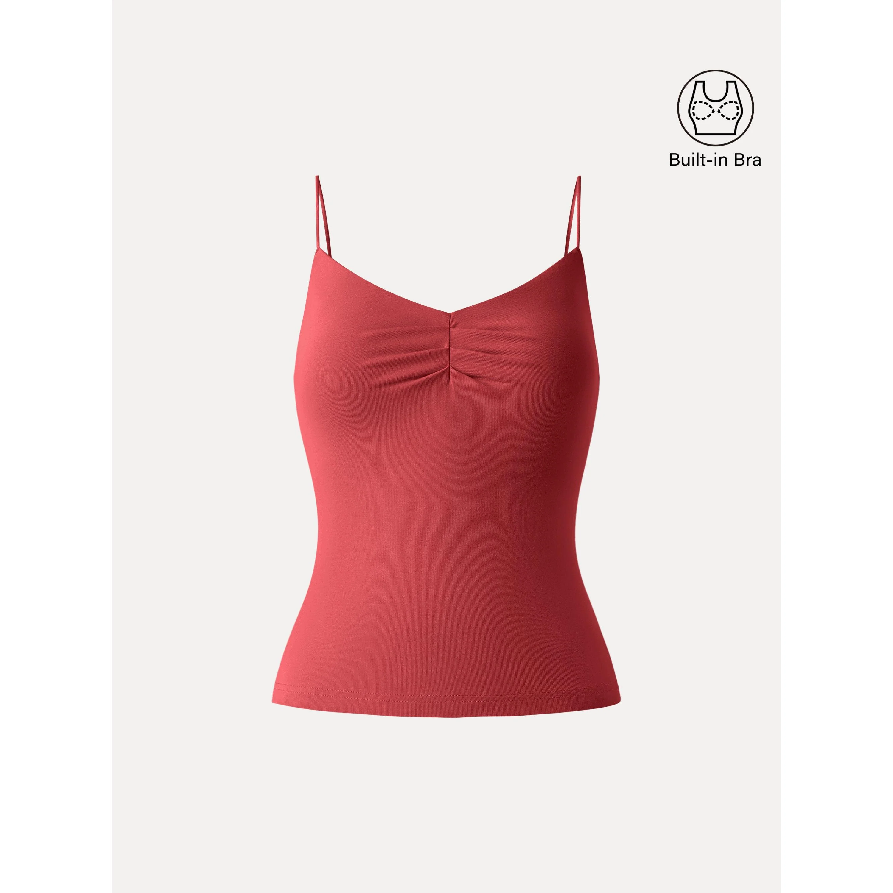 Ultrasoft Sweetheart Neck Front Tucked Spaghetti Brami - Image 8