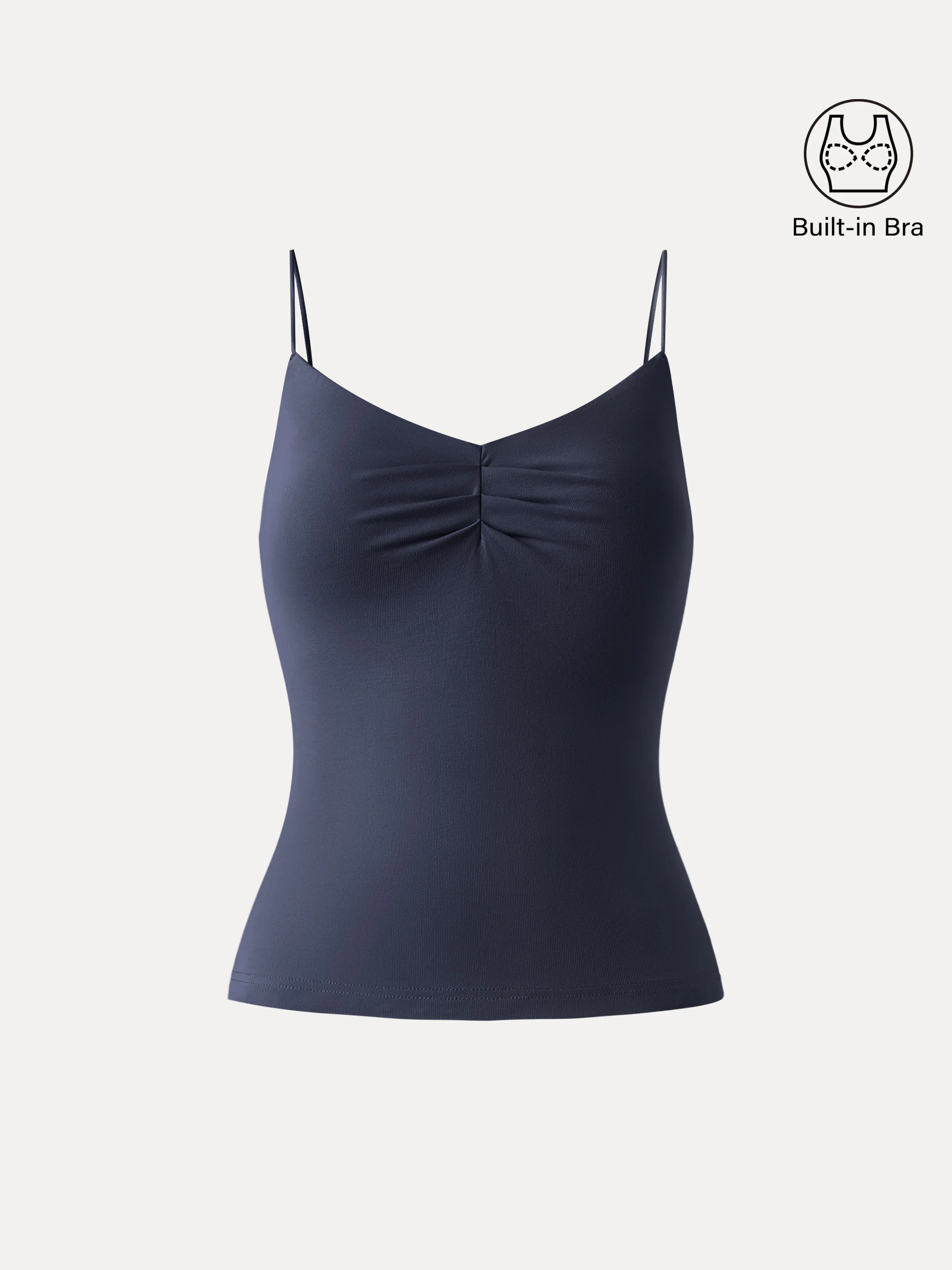 Ultrasoft Sweetheart Neck Front Tucked Spaghetti Brami - Image 9