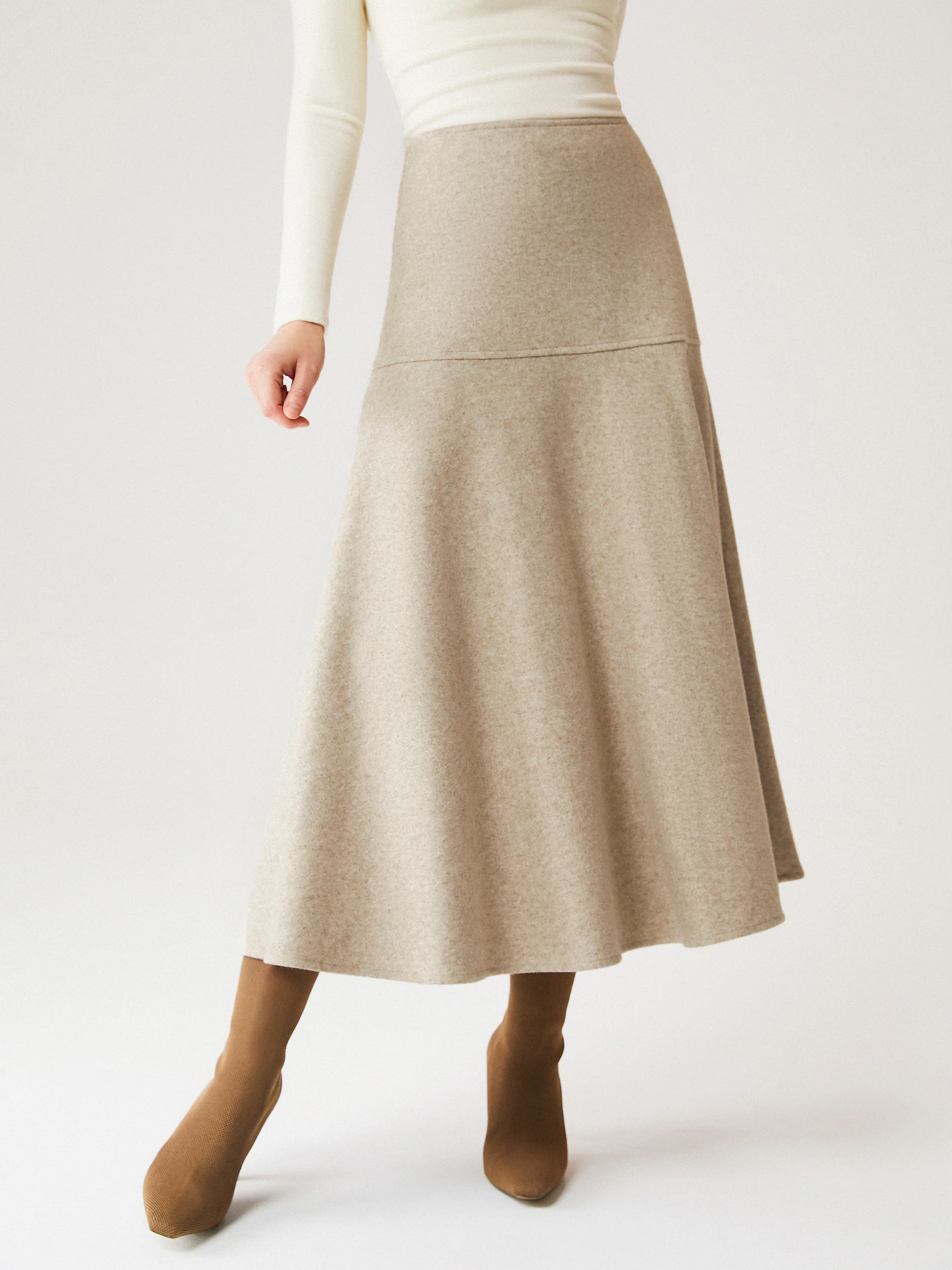 FuzzLuxe Flared Maxi Skirt