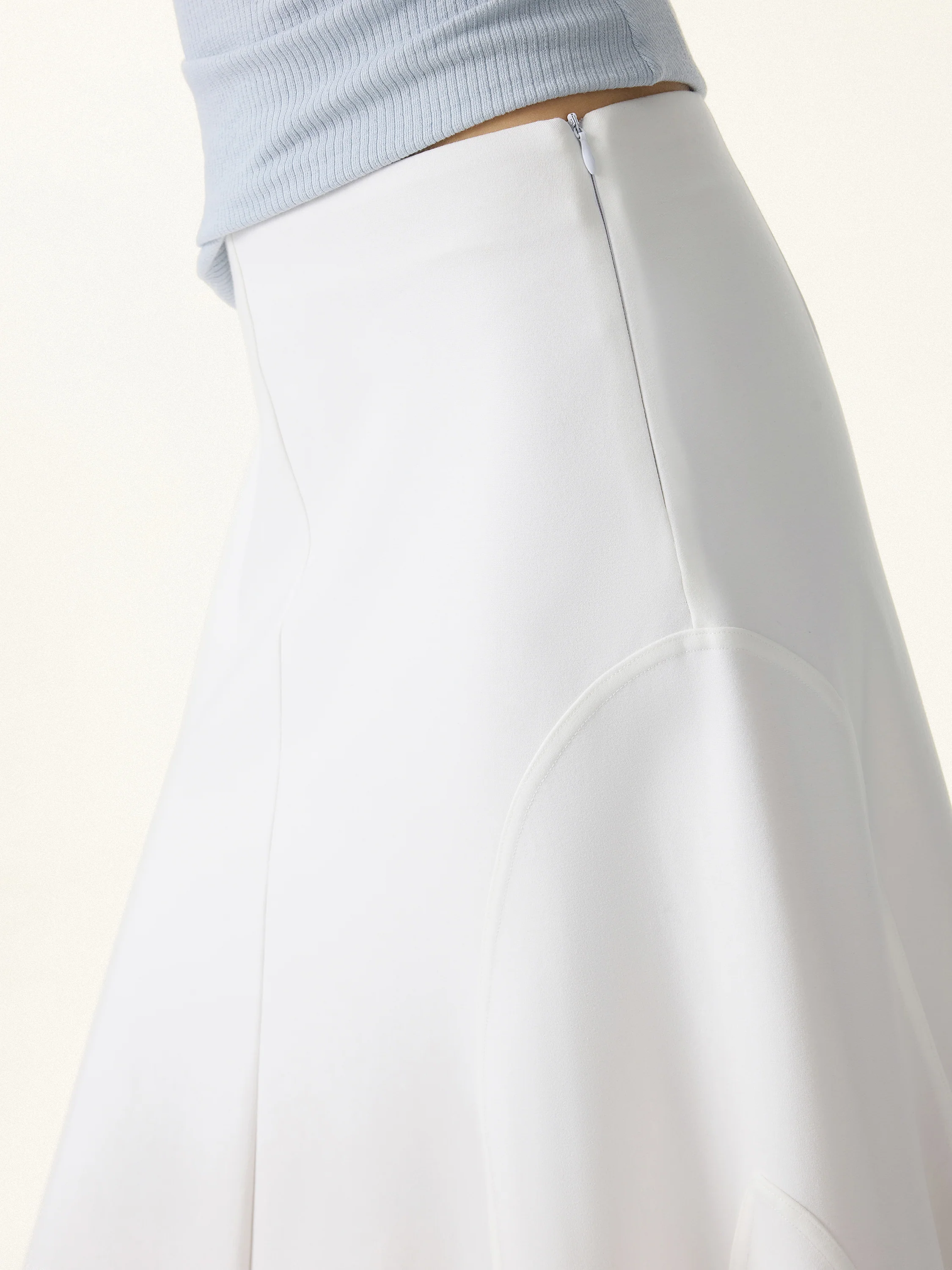 Wrinkle-Resistant A-Line Flared Maxi Skirt - Image 5